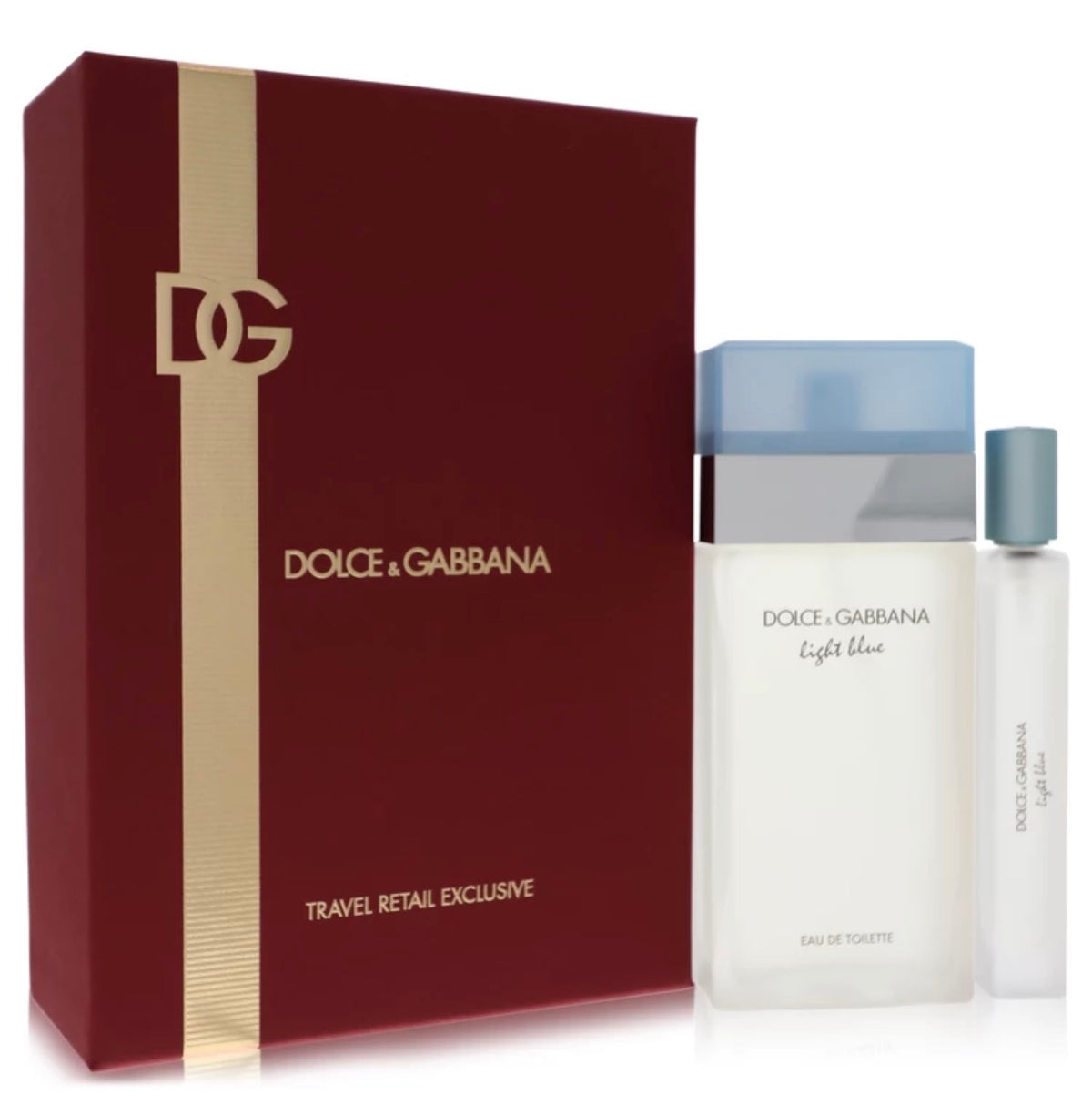 D&G 3.4 oz Eau De Toilette Spray + .33 oz EDT Spray Travel Exclusive
