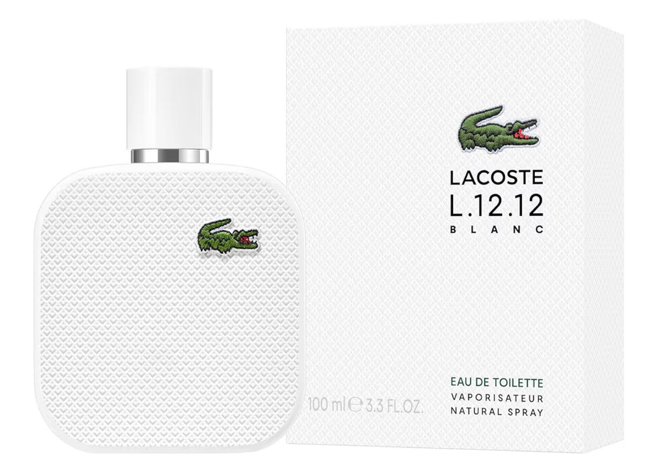 Lacoste Eau De Lacoste L.12.12 Blanc for Men EDT, 3.3 oz.