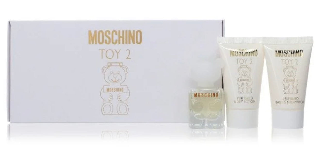 Moschino Toy 2 - .17 oz Mini EDP Spray + .8 oz Body Lotion + .8 oz Shower Gel