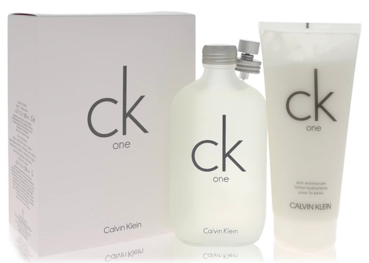CK One Cologne Gift Set - 6.7 oz Eau De Toilette Spray + 6.7 oz Body Moisturizer