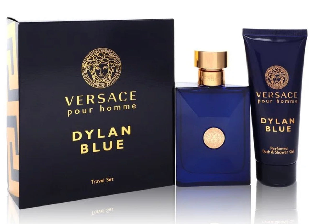 Versace Gift Set for Men – 3.4 oz Eau de Toilette Spray + 3.4 oz Shower Gel