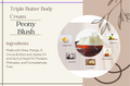 Handmade Triple Butter Body Cream - Peony Blush, 4 oz.