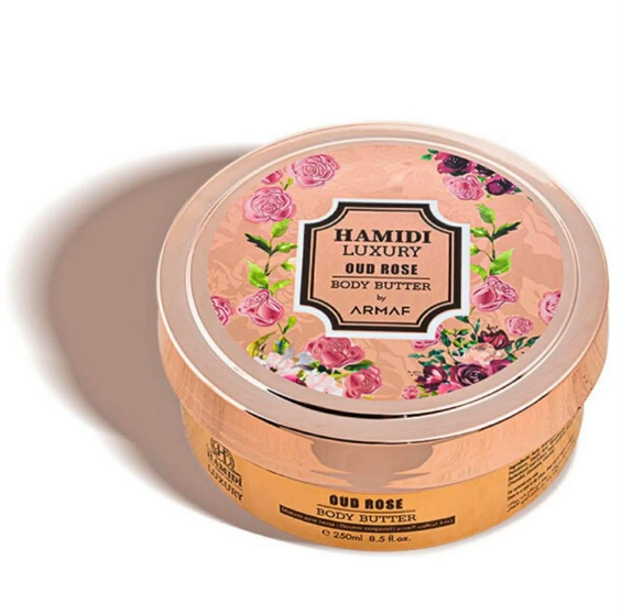 LUXURY OUD ROSE BODY BUTTER 250ML (8.4 OZ) BY HAMIDI