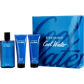 Davidoff Coll Water for Men Gift Set - 4.2 oz Eau De Toilette Spray + 2.5 oz After Shave Balm + 2.5 oz Shower Gel